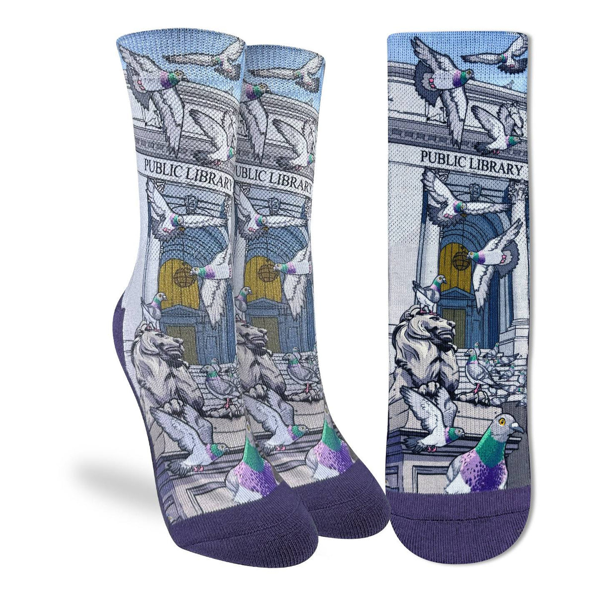 Women's Pigeons at the Public Library Socks