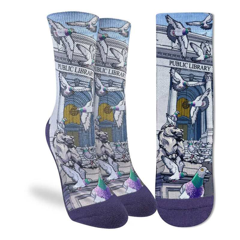 Women's Pigeons at the Public Library Socks