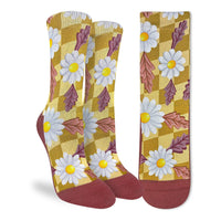 Women's Checkered Daisies Socks
