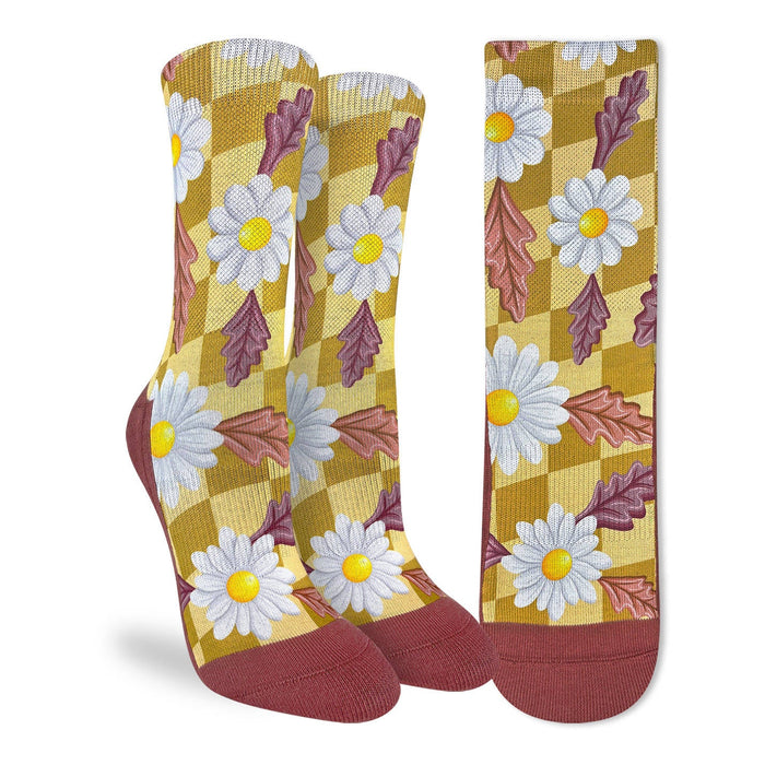 Women's Checkered Daisies Socks