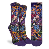 Women's Cats & Dogs, Nope Not Today Socks