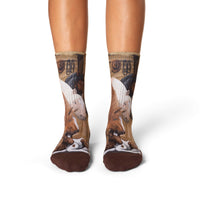 Women's Horses in a Stable Socks