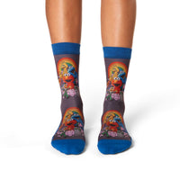 Women's Sesame Street, Characters and Rainbows Socks