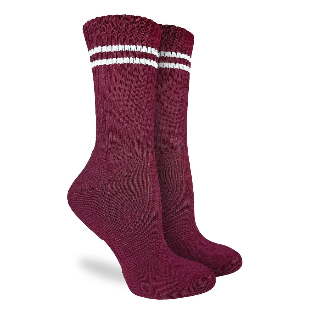 Women's Athletic Socks, Burgundy