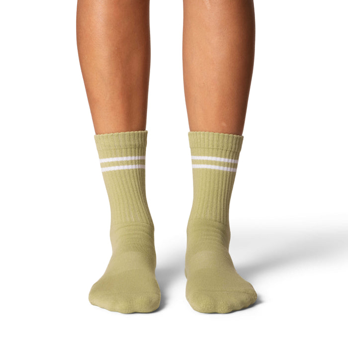 Women's Athletic Socks, Light Olive