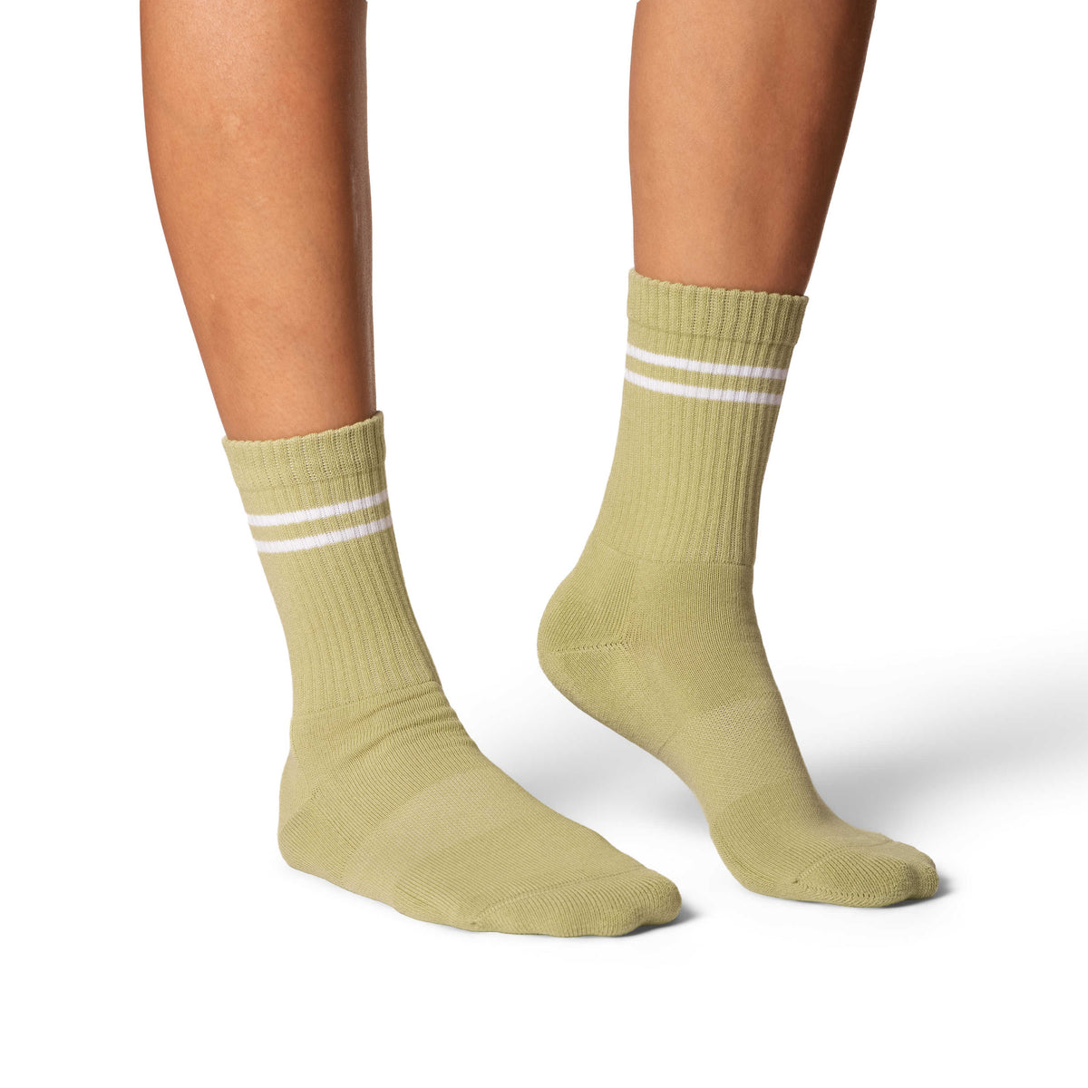Women's Athletic Socks, Light Olive