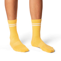 Women's Athletic Socks, Lemon Yellow