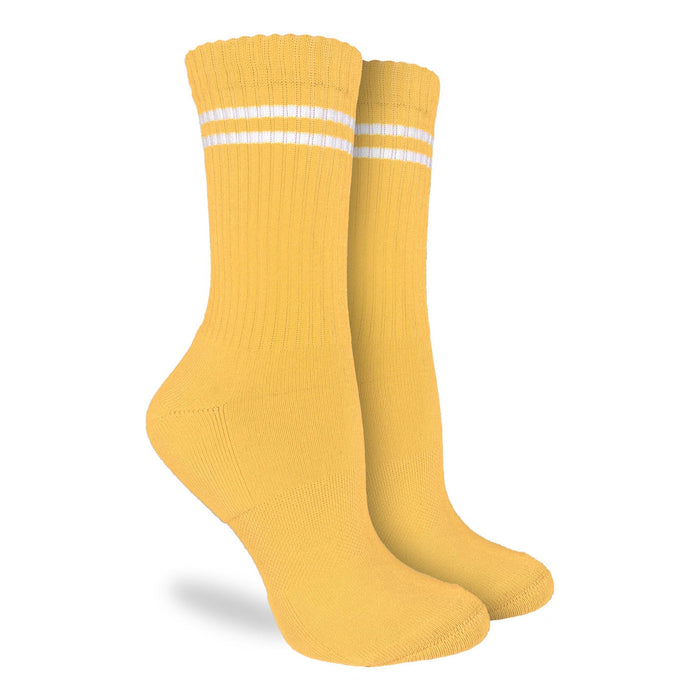 Women's Athletic Socks, Lemon Yellow