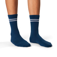 Women's Athletic Socks, Denim Blue