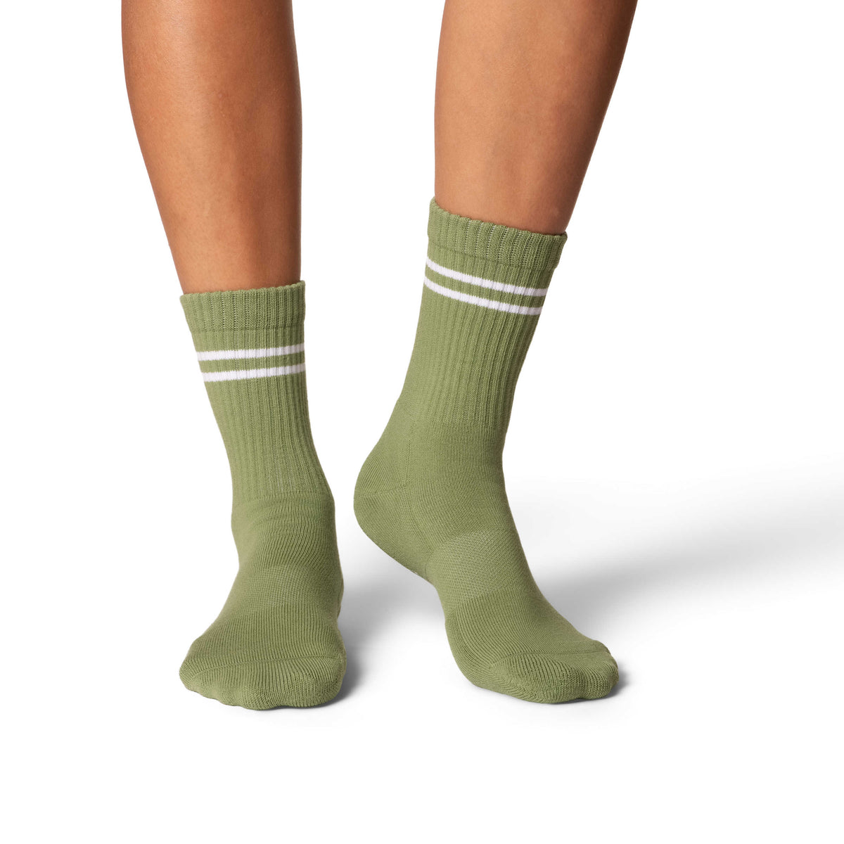 Women's Athletic Socks, Leaf Green