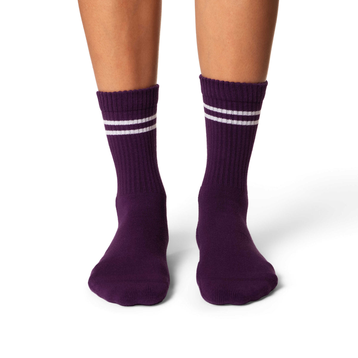 Women's Athletic Socks, Grape Purple