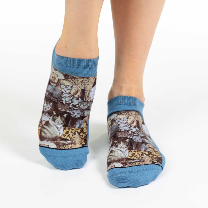 Women's Social Cats Ankle Socks