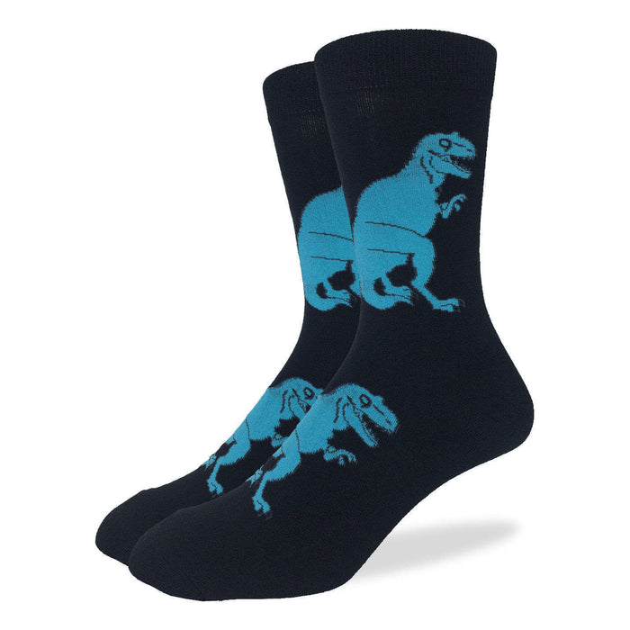 Men's Black T-Rex Dinosaur Socks
