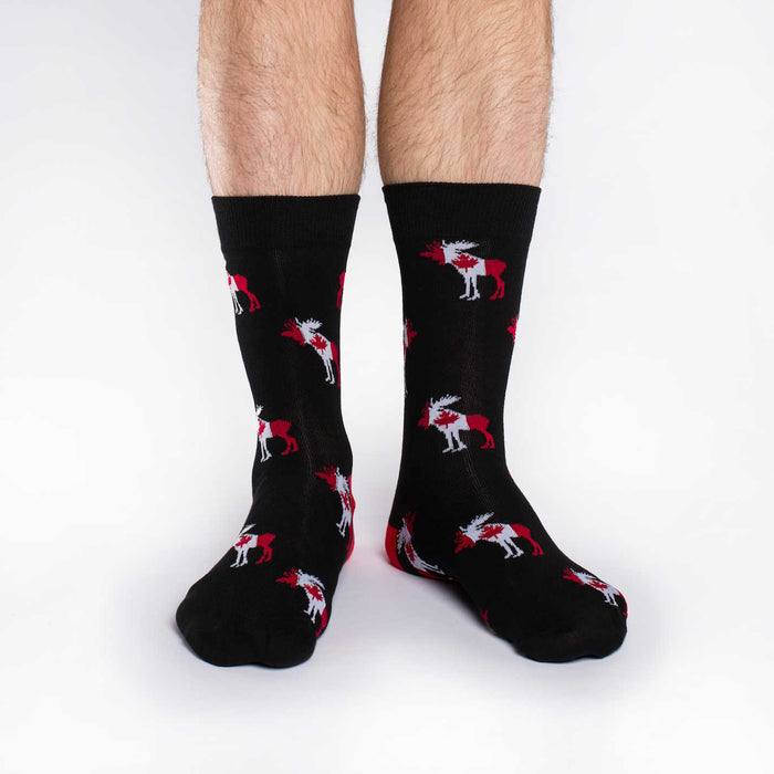 Men's King Size Canada Moose Socks