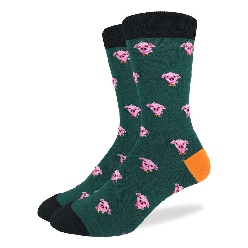 Men's Green Pig Socks