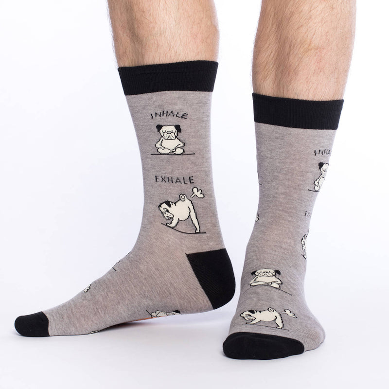 Men's Yoga Pug Socks