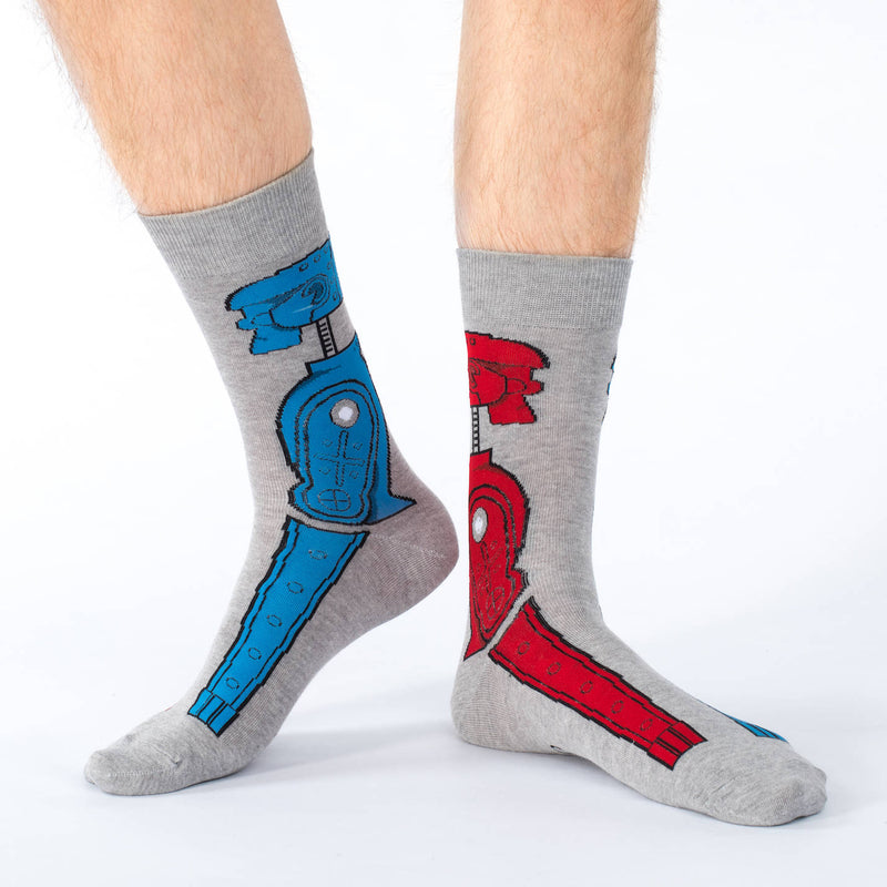 Men's Rock 'em Sock 'em Robot Socks