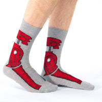 Men's Rock 'em Sock 'em Robot Socks