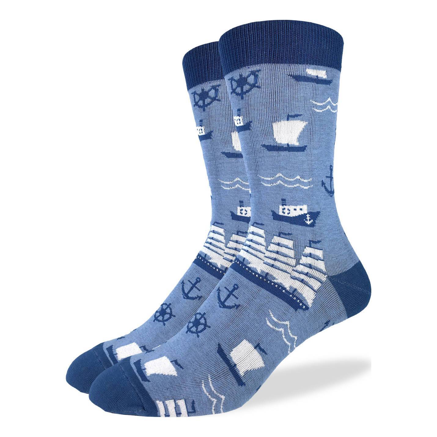 Mens navy deals blue crew socks