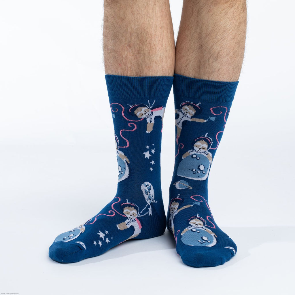 Men's King Size Space Sloth Socks