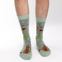 Men's King Size Golf Green Socks