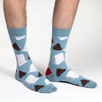 Men's King Size Poop & Plungers Socks