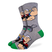 Men's Big & Tall Popeye, Flexing Socks