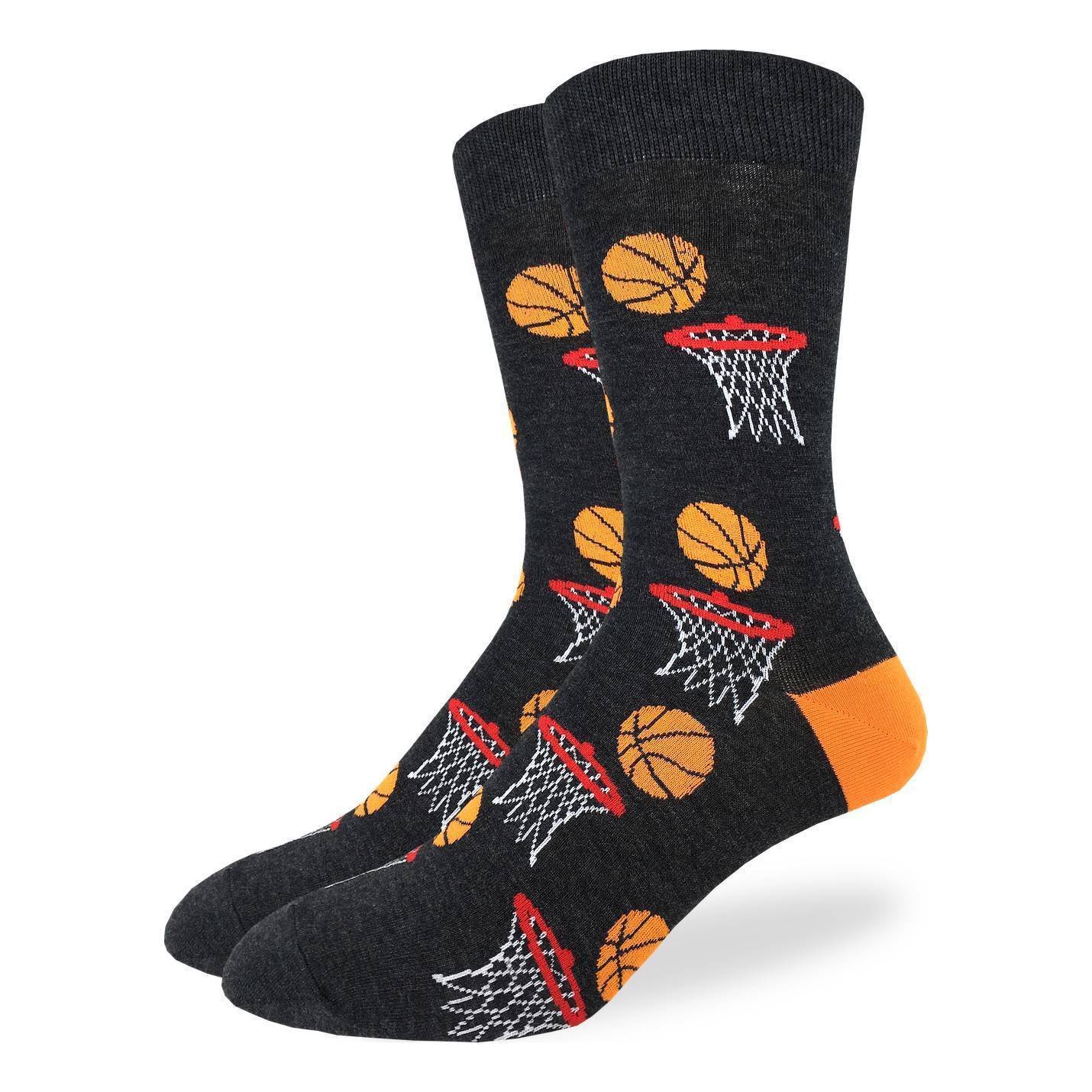 Orange basketball socks sale