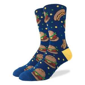 Men's King Size Burgers & Hotdogs Socks