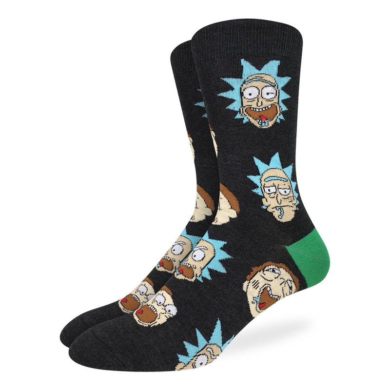 Men's King Size Rick and Morty Facial Expressions Socks