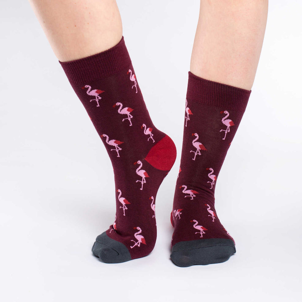 Women's Pink Flamingo Party Socks