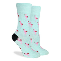 Women's Mint Flamingo Party Socks