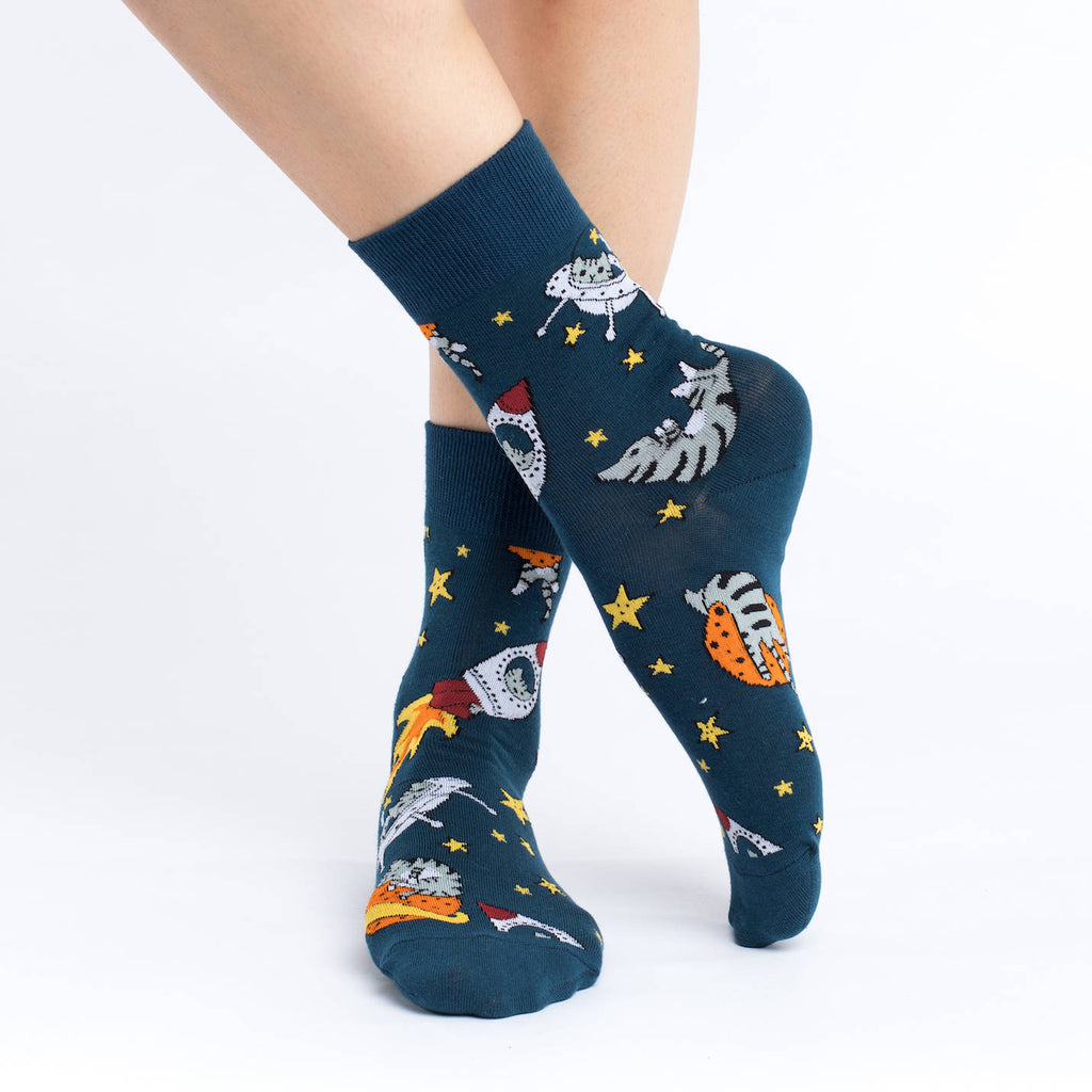 Women's Space Cat Socks