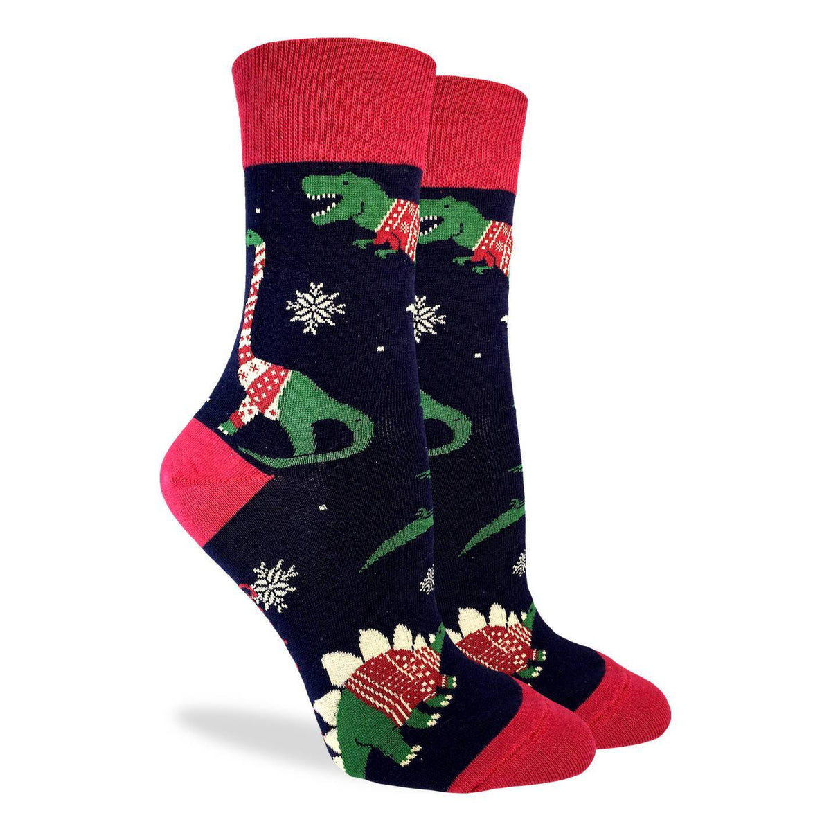 Women's Christmas Sweater Dinosaur Socks