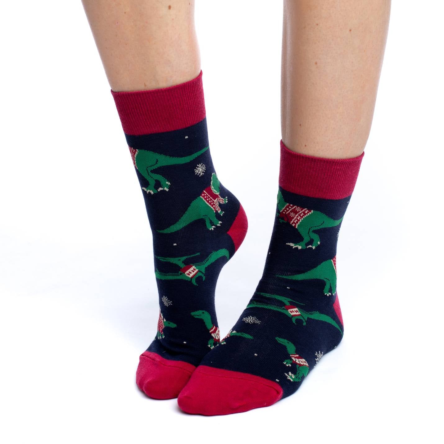 Dinosaur christmas sweater womens hotsell