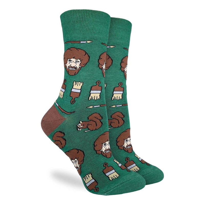 Women's Bob Ross Faces Socks