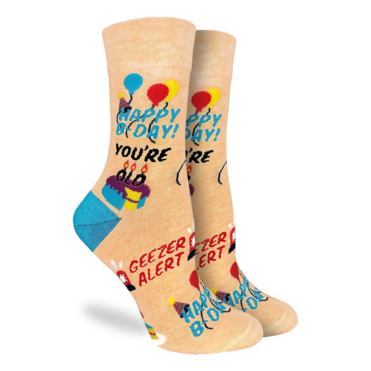 Women's Happy Birthday Geezer Socks
