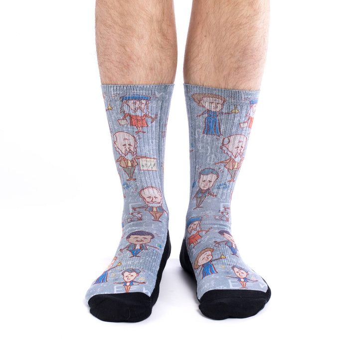 Men's Famous Scientist Socks