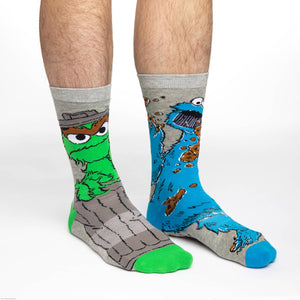 Men's Oscar and Cookie Monster Socks