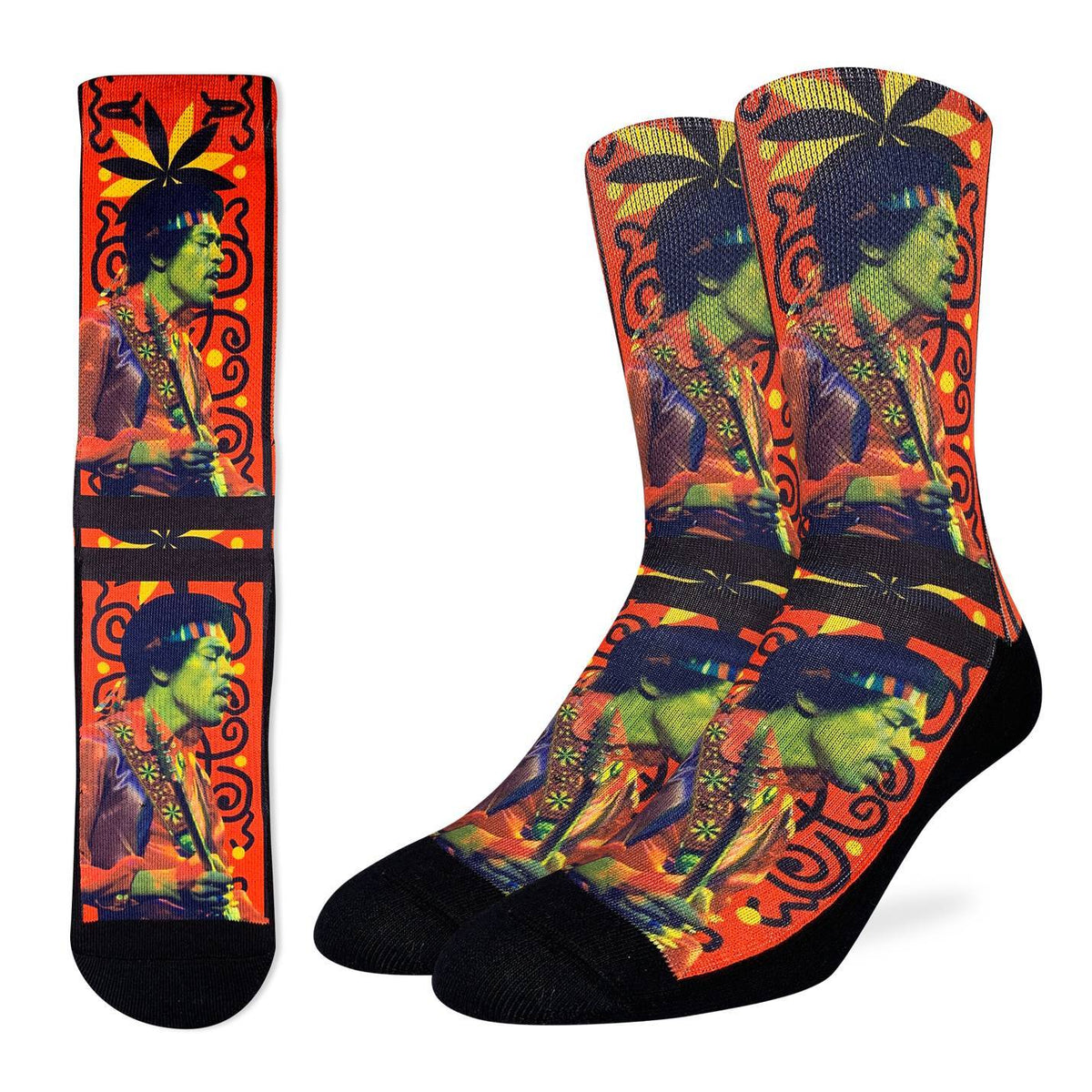 Men's Jimi Hendrix Guitar Strap Socks