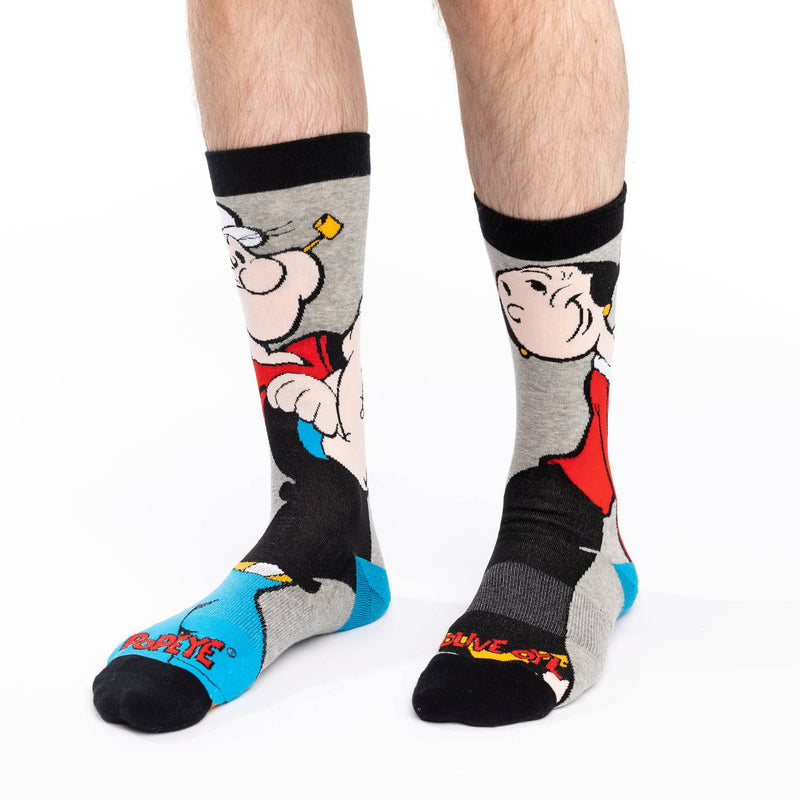 Men's Popeye and Olive Socks