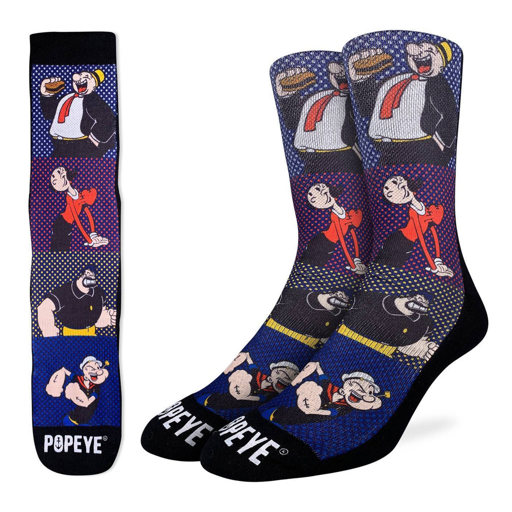 Men's Popeye Comic Books Characters Socks