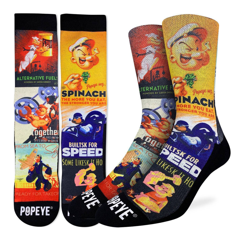 Men's Popeye Posters Socks