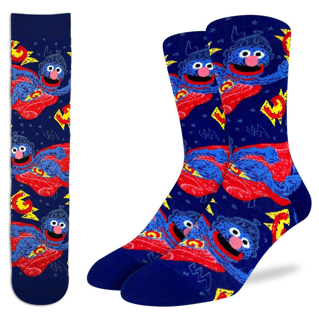 Men's Super Grover, Sesame Street Socks