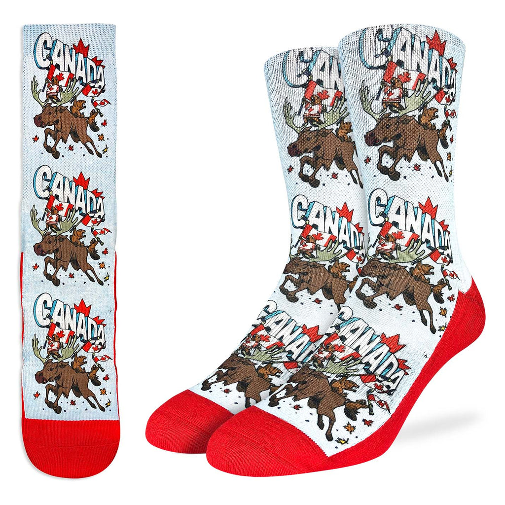 Men's Majestic Canadian Moose & Beaver Socks