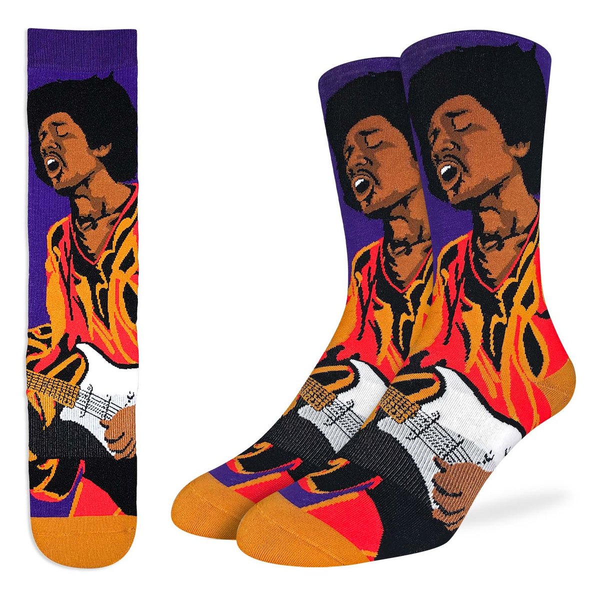 Men's Jimi Hendrix Rocking Out Socks