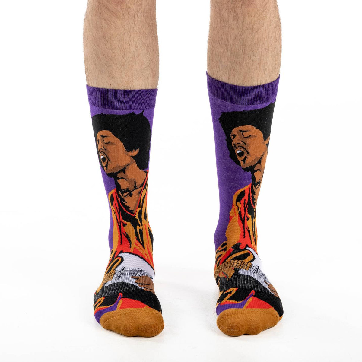 Men's Jimi Hendrix Rocking Out Socks