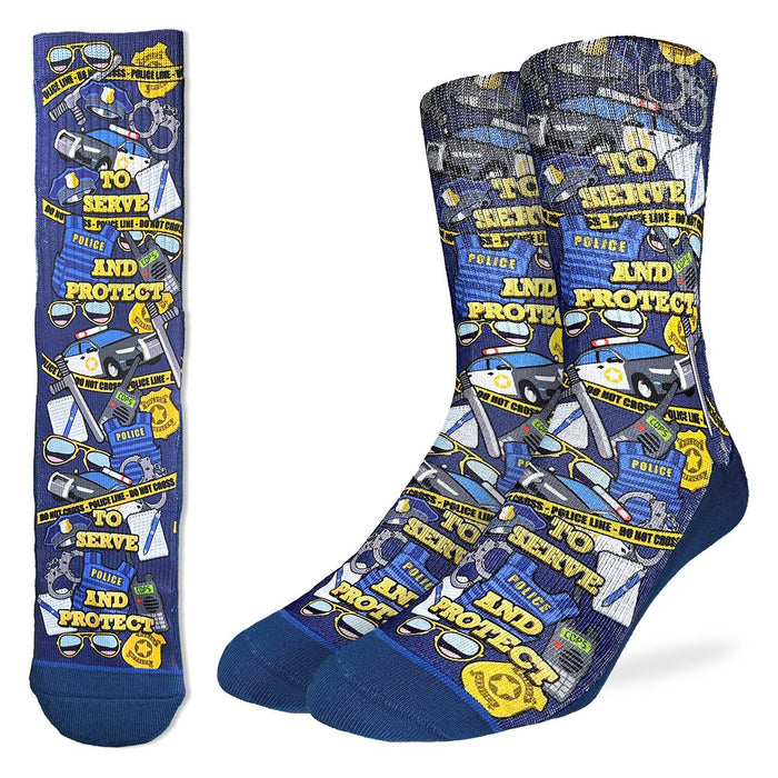 Men's Police, To Serve and Protect Socks