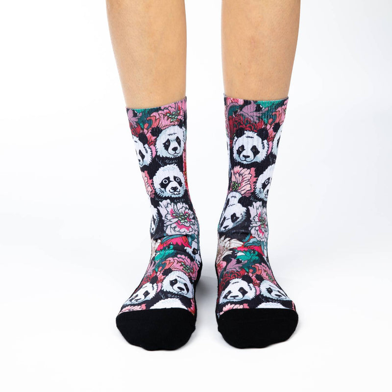 Women's Floral Pandas Socks