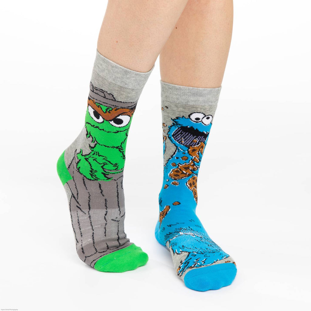 Women's Oscar and Cookie Monster Socks